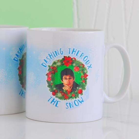 Louis Theroux Dashing Theroux The Snow Festive Mug