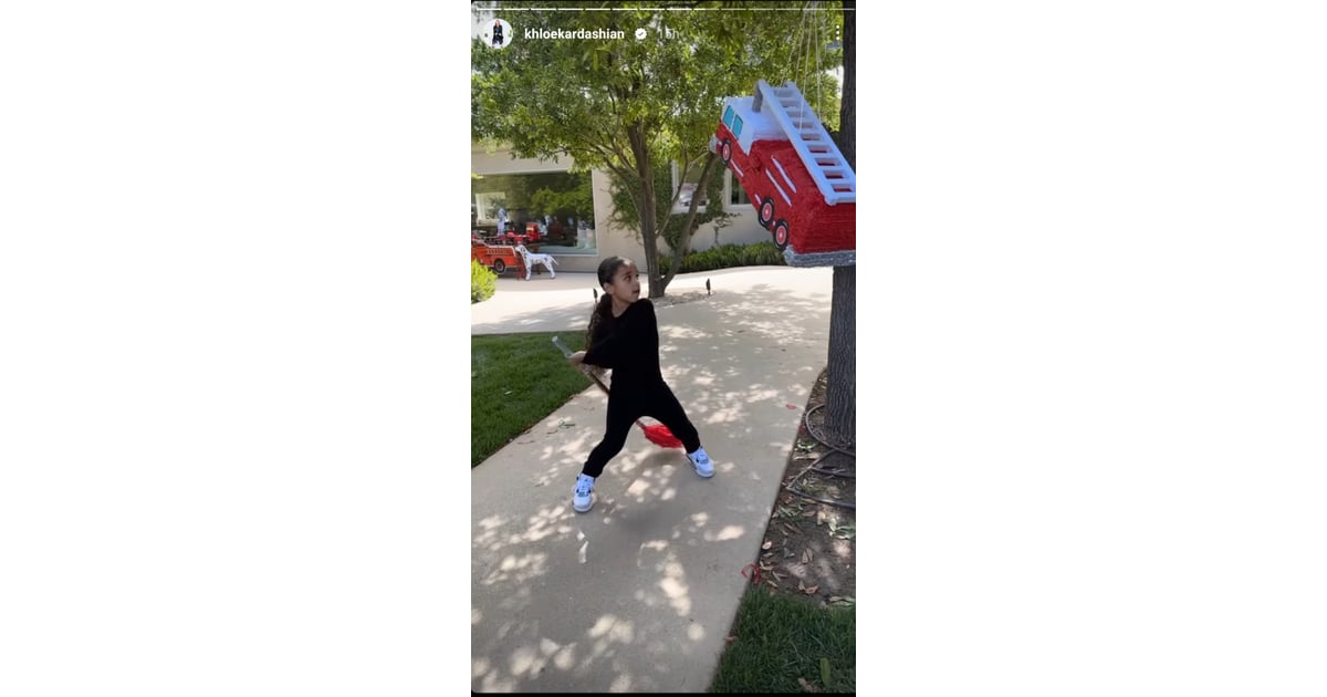 Psalm West Turns 4 With Firefighter Themed Birthday Party | POPSUGAR