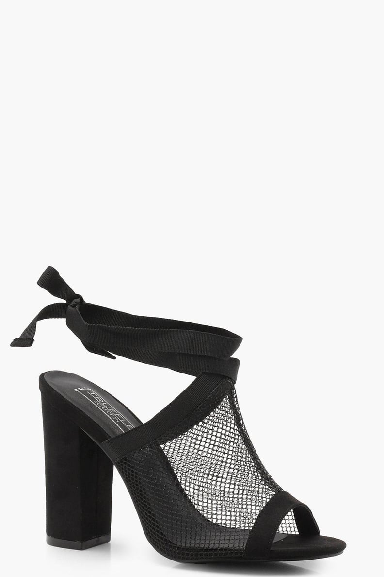 Boohoo Hannah Mesh Cage Strap Sandals