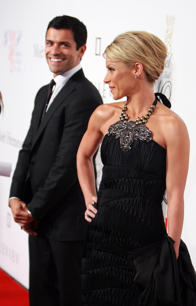 Mark couldn't help but admire his wife's beauty when she struck a pose on the red carpet in NYC in October 2007.