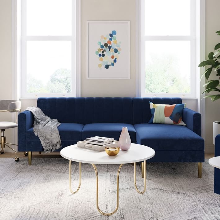 West Elm Olive 2-Piece Chaise Sectional | Most Comfortable Sectional Sofas From West Elm 