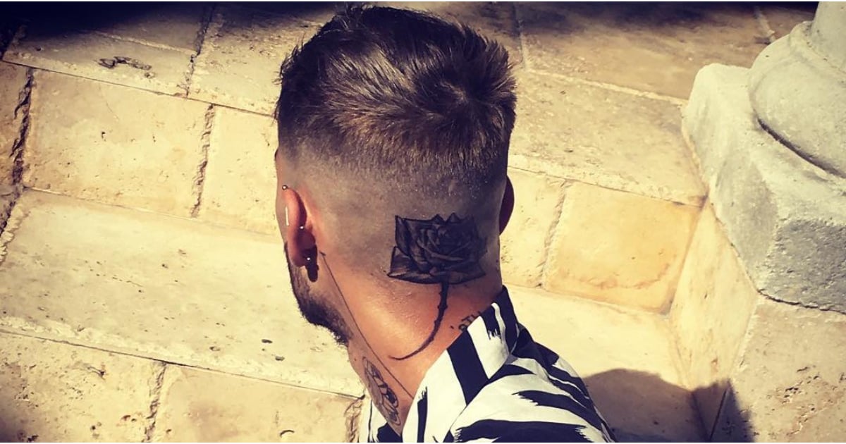 Zayn Maliks Rose Tattoo On His Head March 2018 Popsugar Celebrity Uk 