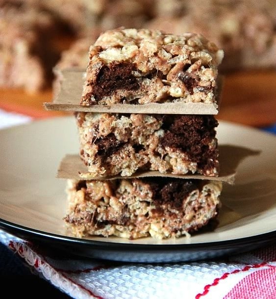 Brownie Batter Krispie Treats