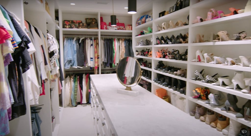 No shocker here: her closet is positively enormous and pristinely organised.