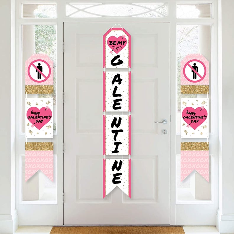 Be My Galentine Hanging Vertical Paper Door Banner