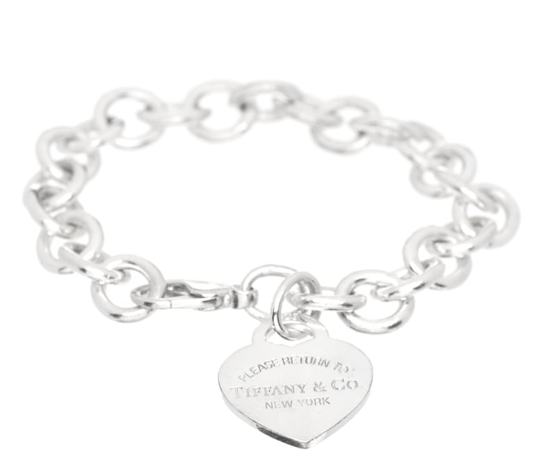 Tiffany Sterling Silver Return to Tiffany Heart Tag Charm Bracelet