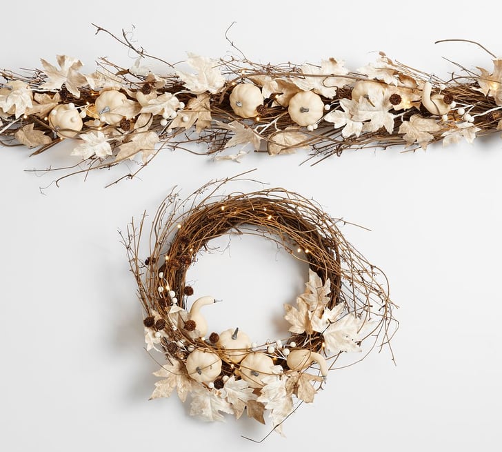 For Romantic Fall Decor Harvest Pumpkin Wreath & Garland Best