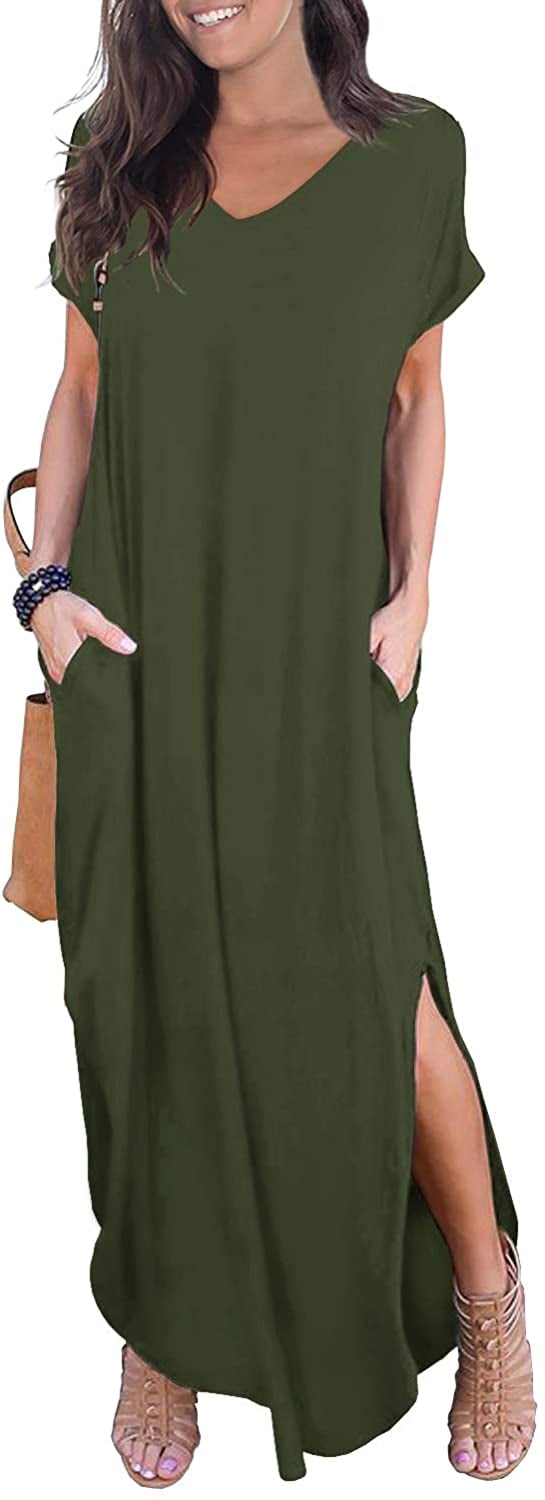 Grecerelle Casual V Maxi Dress