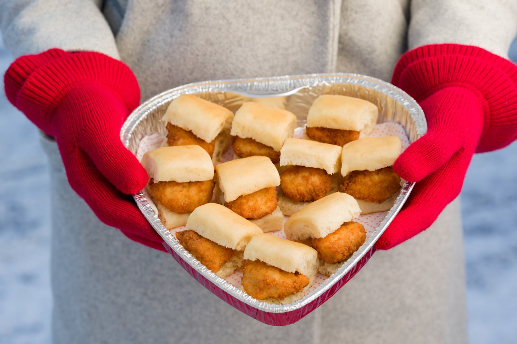 ChickFilA HeartShaped Box Nuggets Valentine's Day 2022 POPSUGAR Food
