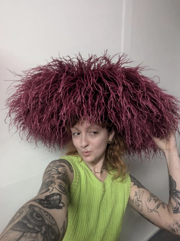 Handmade Ostrich & Marabou Feather Sun Hat