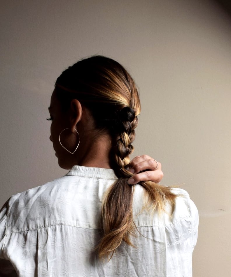 Easy French-Braid Ponytail With How-to Tutorial Photos