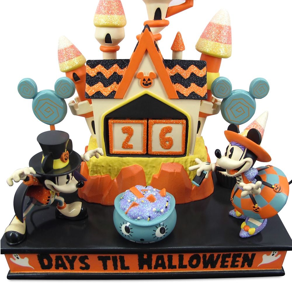 A Swooping Bat's View of Mickey and Minnie's Haunted Halloween Countdown Calendar