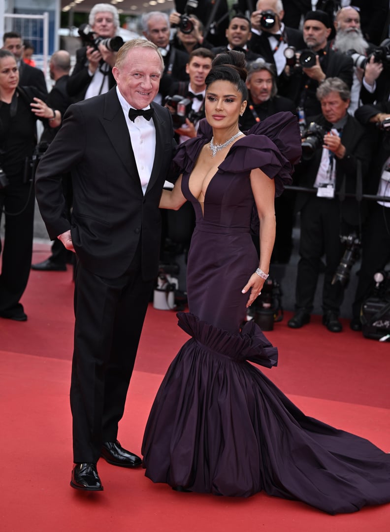 Salma Hayek and Francois-Henri Pinault at he "Killers Of The Flower Moon" Premiere at Cannes Film Fe