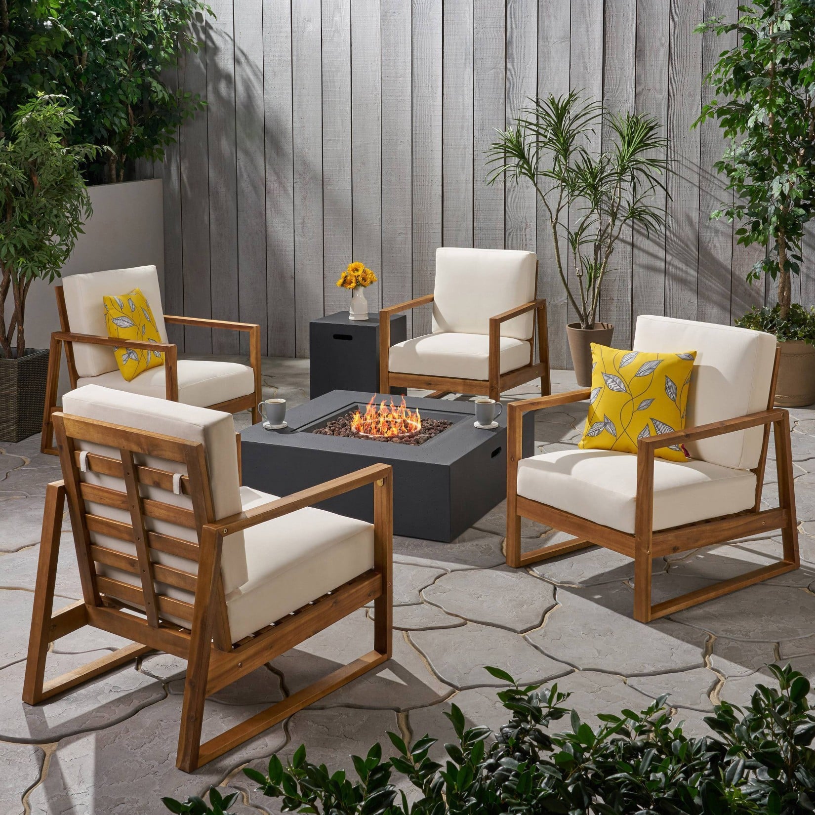 outdoor comfy chair set