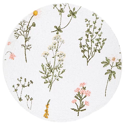 Bee & Willow Wildflower Braided Round Placemat