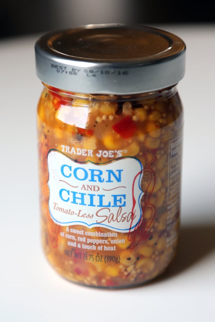 健康的零食在Trader Joe:玉米和智利Tomato-Less萨尔萨舞