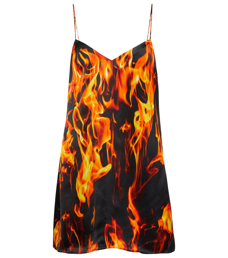 Simone Biles's Fire-Print Skirt and Bra on Instagram | POPSUGAR Fashion