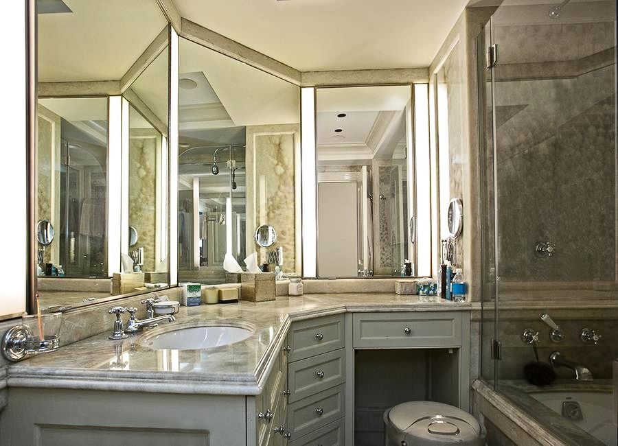 One of the home's three-and-a-half bathrooms is decidedly luxurious.