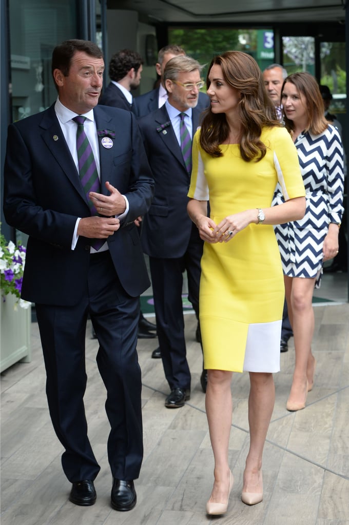 Kate Middleton's Yellow Roksanda Dress at Wimbledon 2016 POPSUGAR Fashion