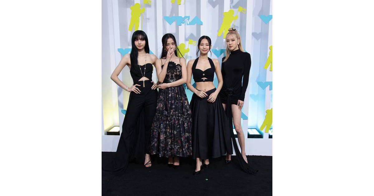 BLACKPINK made their VMAs red carpet debut in matching shades, black pink 