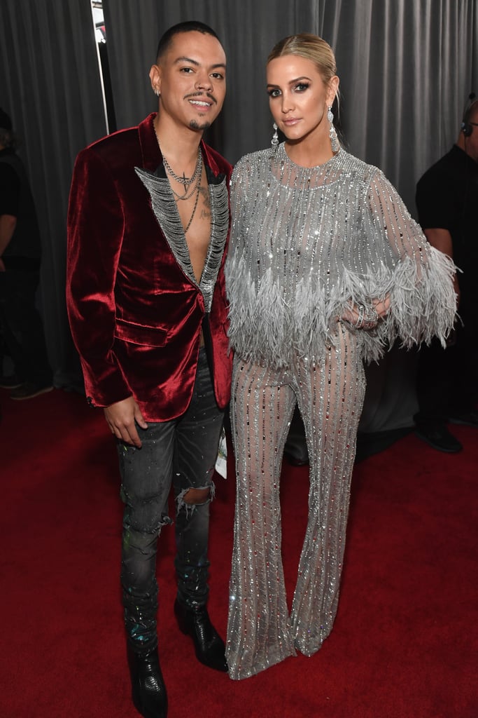 Ashlee Simpson Georges Chakra Jumpsuit 2019 Grammys