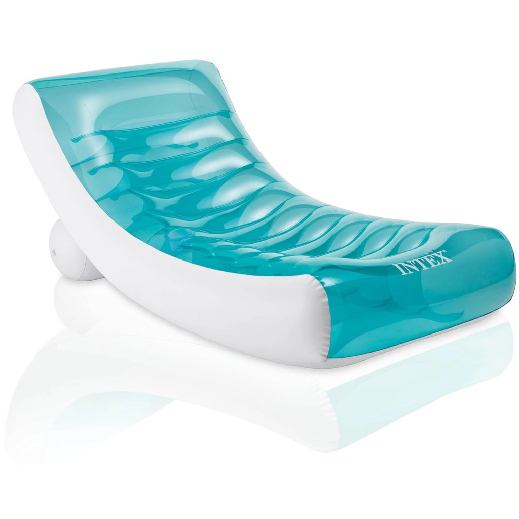 Intex Inflatable Rockin' Lounge Swimming Pool Floating Raft Chair with Cupholder