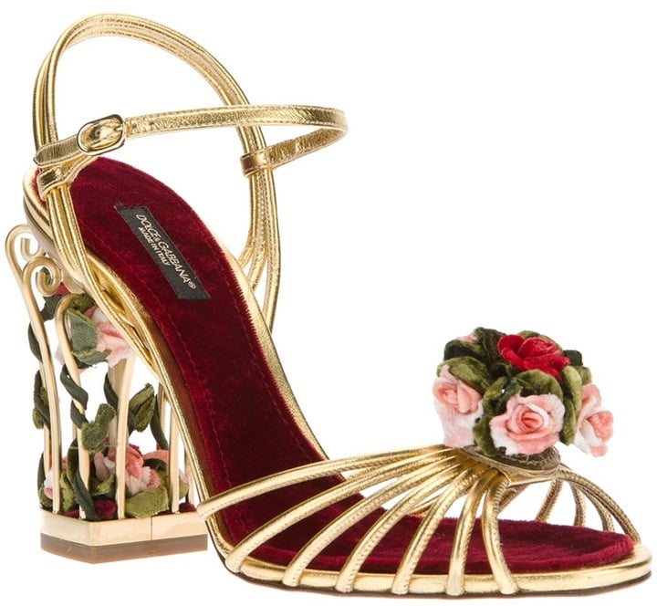 Dolce \u0026 Gabbana's caged flower sandals 