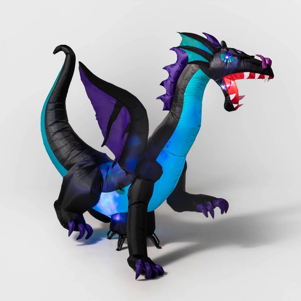 LED Blue Dragon Inflatable Halloween Decoration