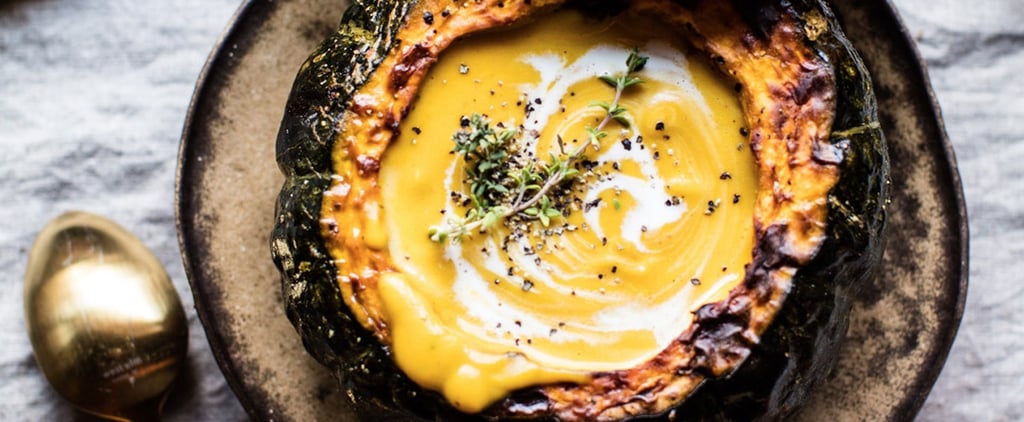 Pumpkin Soup Recipe in an Edible Pumpkin Bowl
