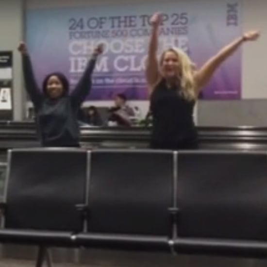 Girls Dancing in SFO Airport Video