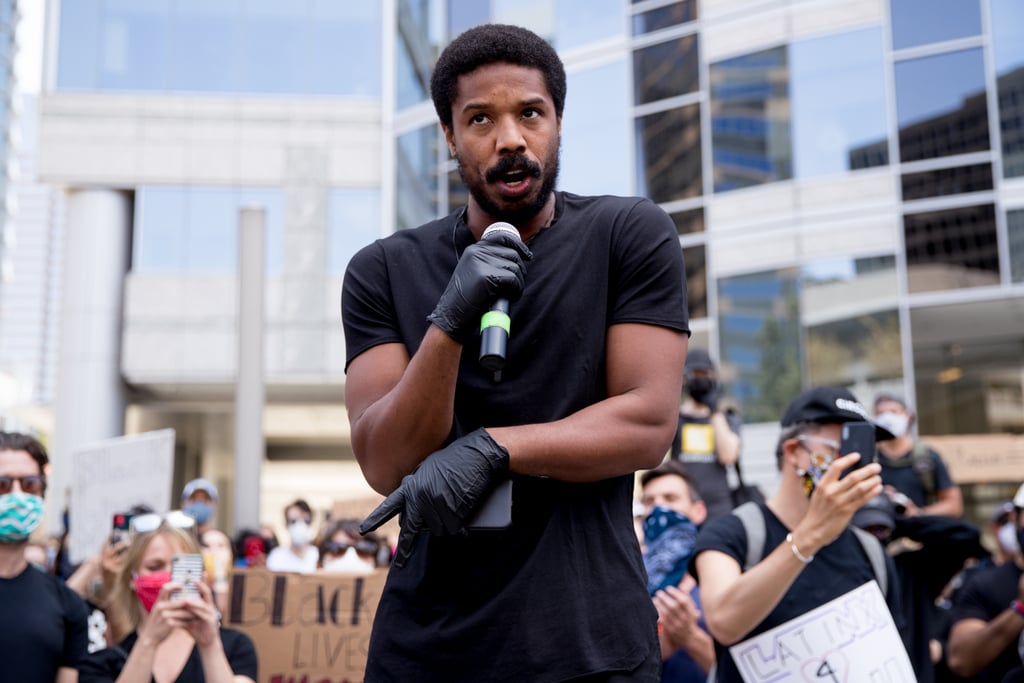 Michael B. Jordan Speaks at Black Lives Matter March in LA