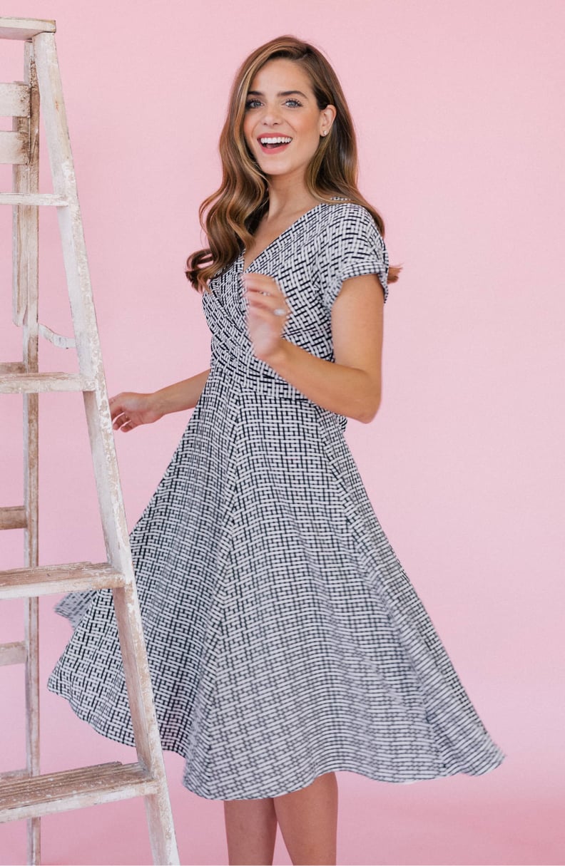 Gal Meets Glam Collection Carson Variegated Gingham Bow Back Dress