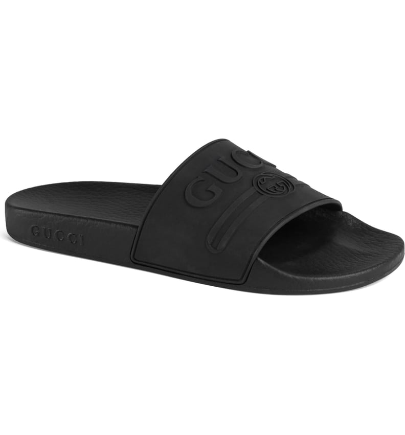 Gucci Pursuit Logo Slide Sandal