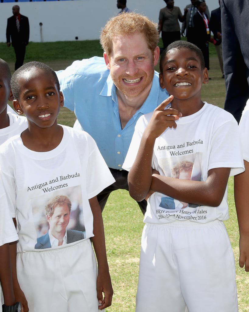 Prince Harry Dancing With Kids in the Caribbean 2016