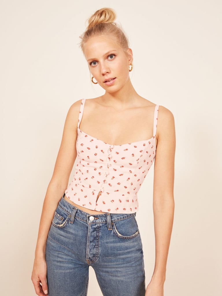 Reformation Adela Top CherryPrint Clothing Trend POPSUGAR Fashion