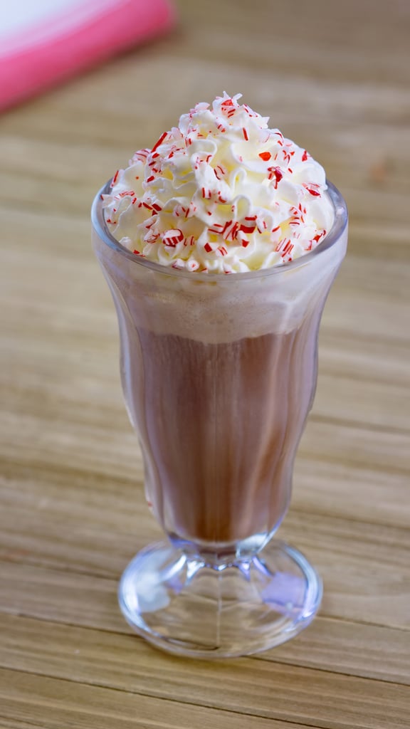 Warm Peppermint Chocolate Float