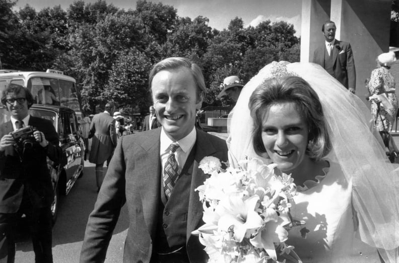 Camilla and Captain Andrew Parker Bowles Wed at the Guards Chapel