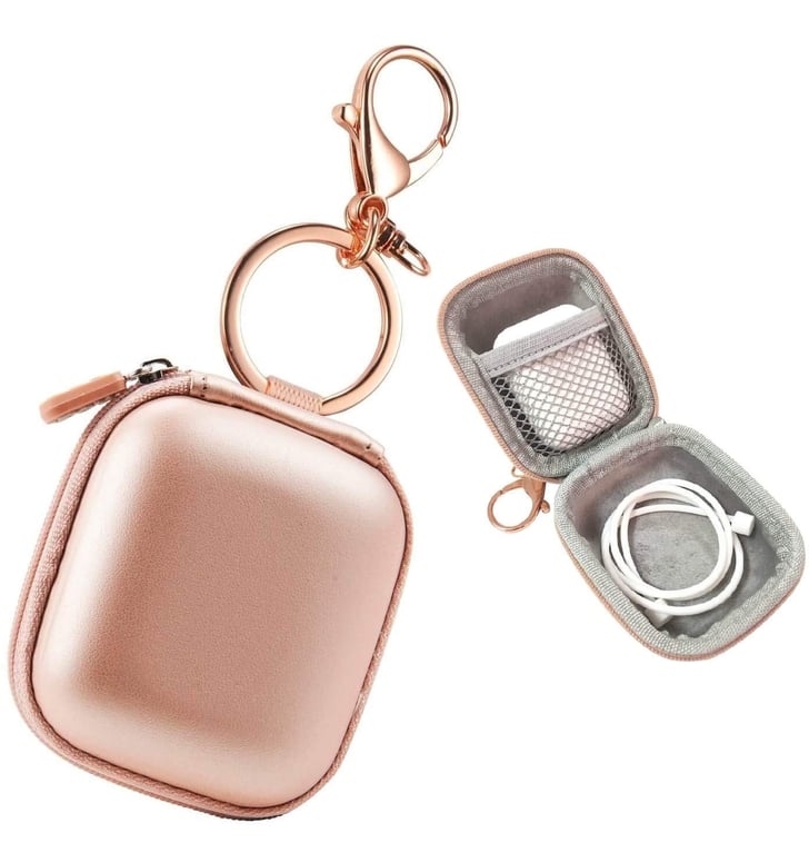 HVS Hard Leather Case With Keychain Cute AirPod Cases POPSUGAR