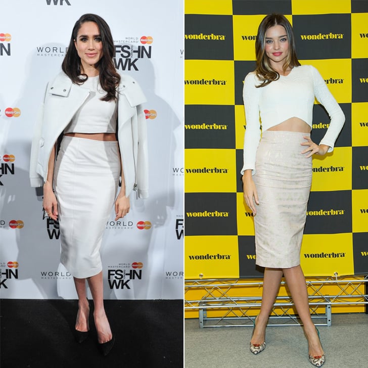 Crop Top and Skirt Combo? It's a Yes For Both Meghan and Miranda