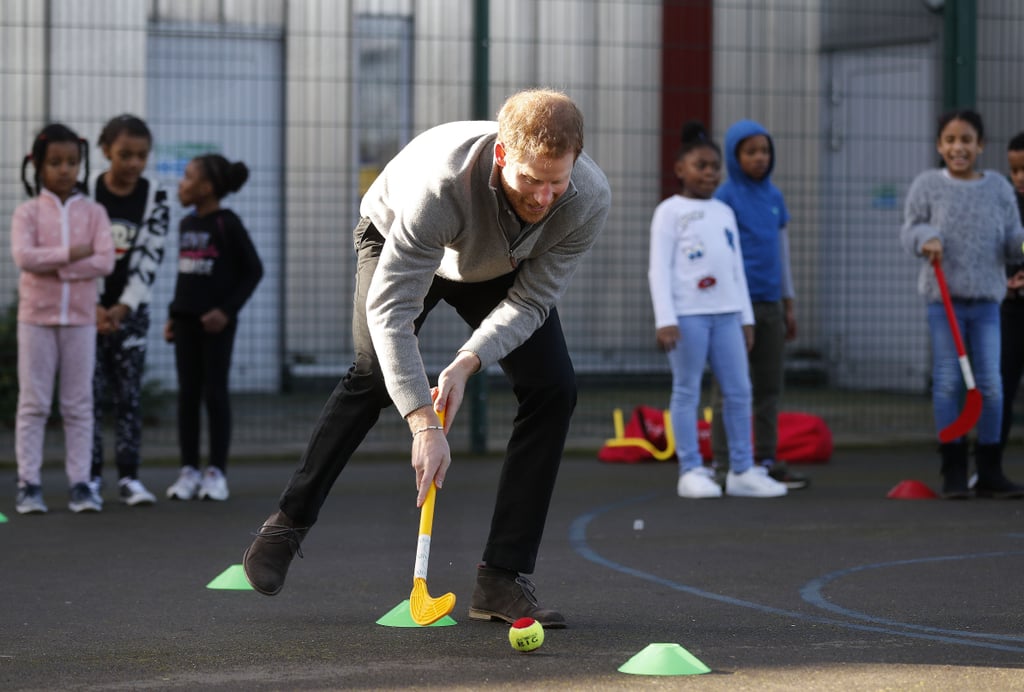 Prince Harry Playing With Kids During Fit and Fed Visit 2018