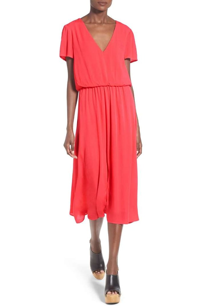 WAYF Blouson Midi Dress