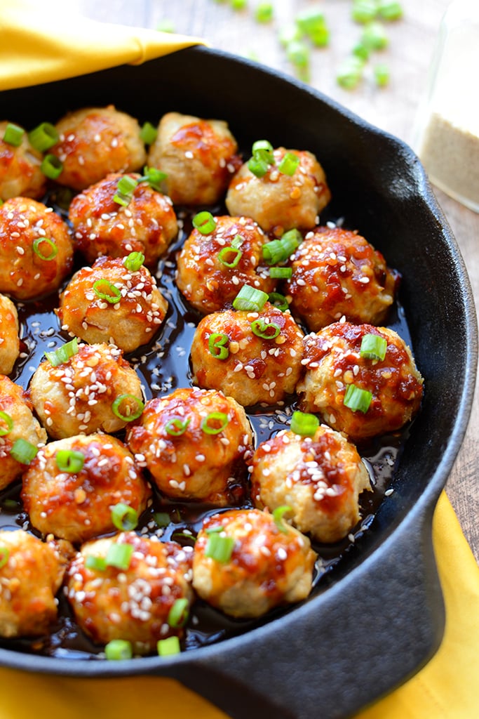 Kung Pao Baked Chicken Meatballs