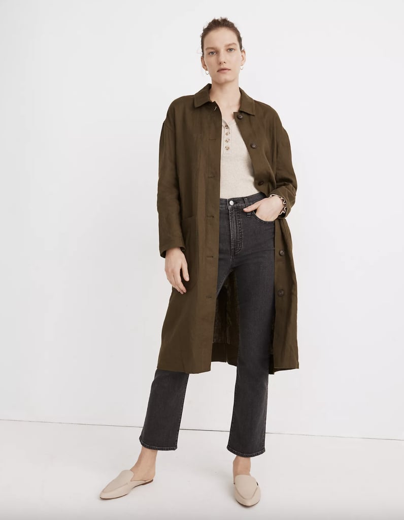 Madewell Linen Oversized Duster Coat