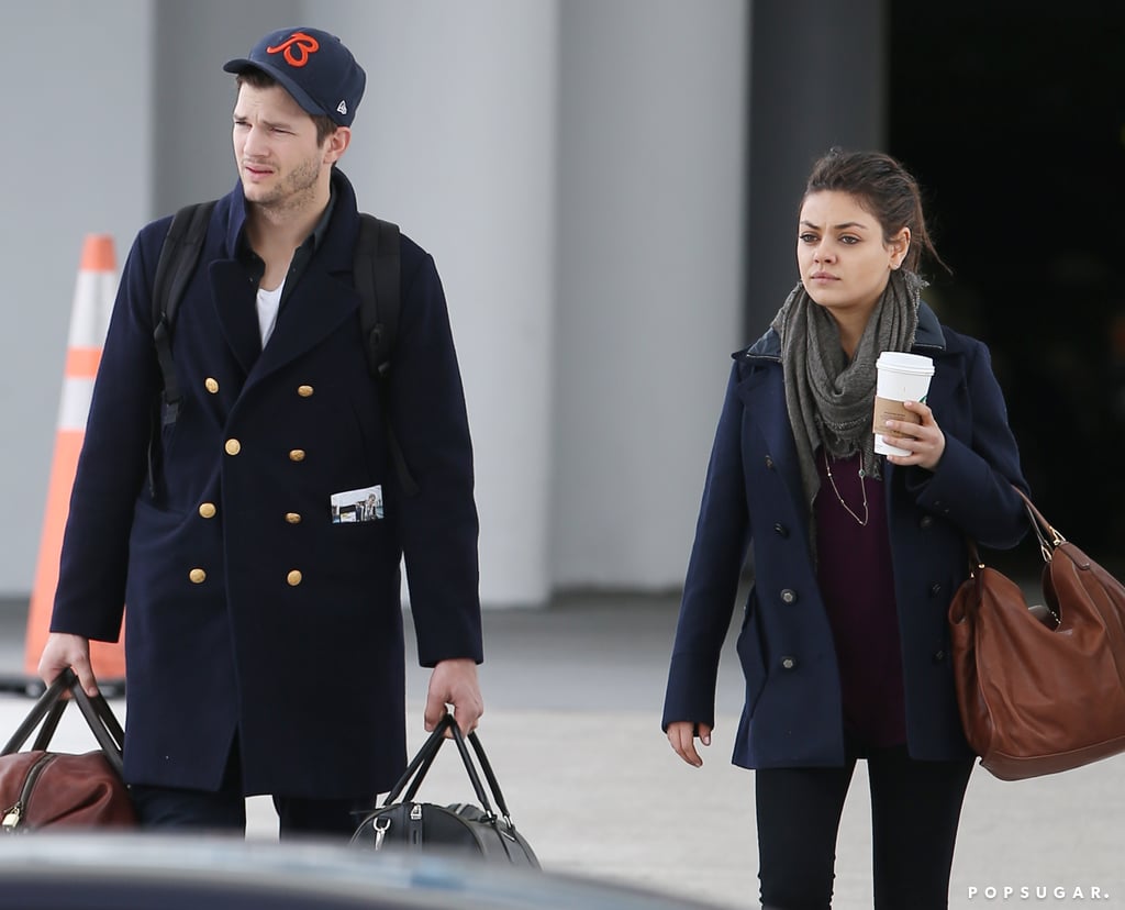 Mila Kunis and Ashton Kutcher After His Brother's Wedding
