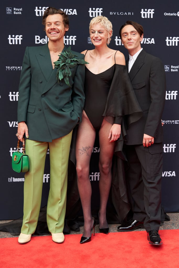Harry Style, Emma Corrin, and David Dawson at the Toronto Film Festival 2022