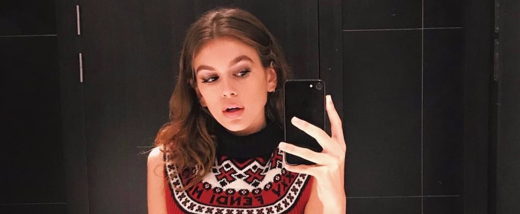 Kaia Gerber's Fendi Cropped Sweater