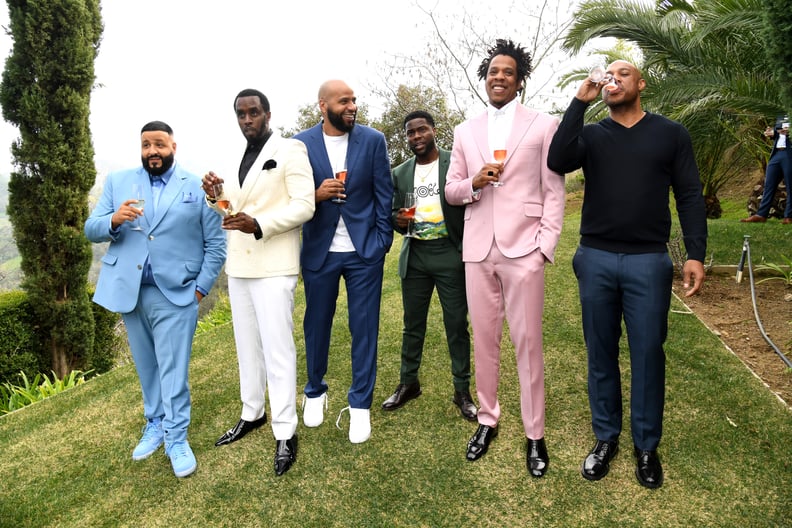 DJ Khaled, Diddy, Juan Perez, Kevin Hart, JAY-Z, and Kareem Burke at the 2020 Roc Nation Brunch