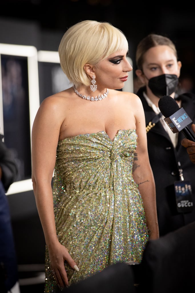 Lady Gaga Debuts a Blond Bob at House of Gucci LA Premiere