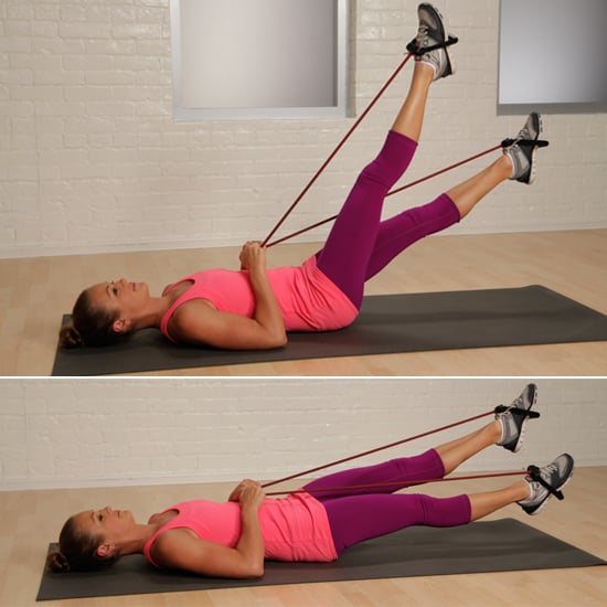 Lower Abs: Resistance Band Flutter Kicks