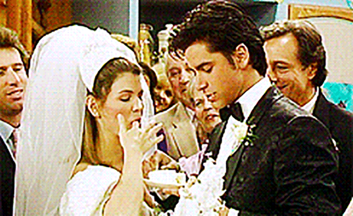 "When you get married, you can't eat the wedding cake!"